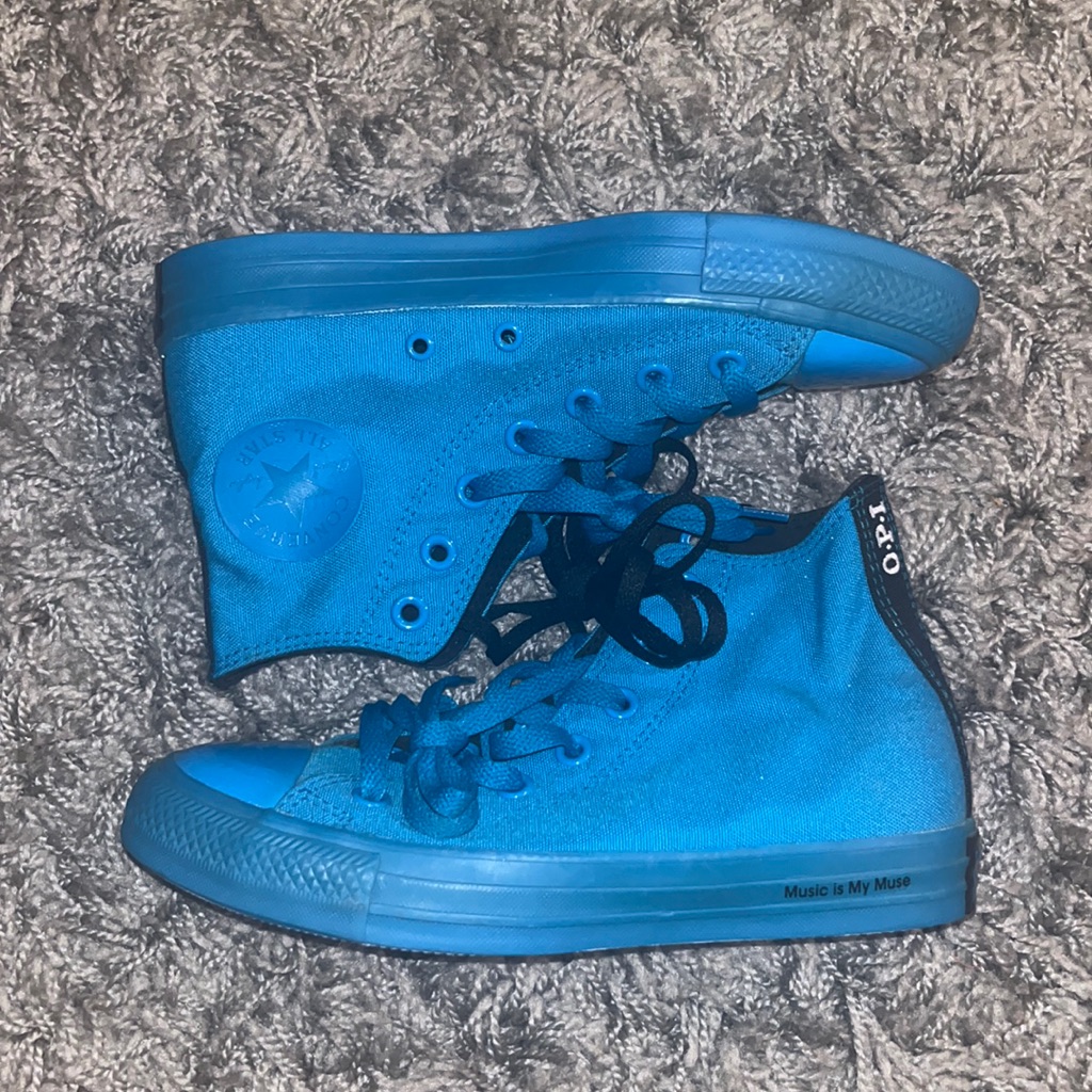 Rare Blue High Top Converse X Opi Music Is My Muse